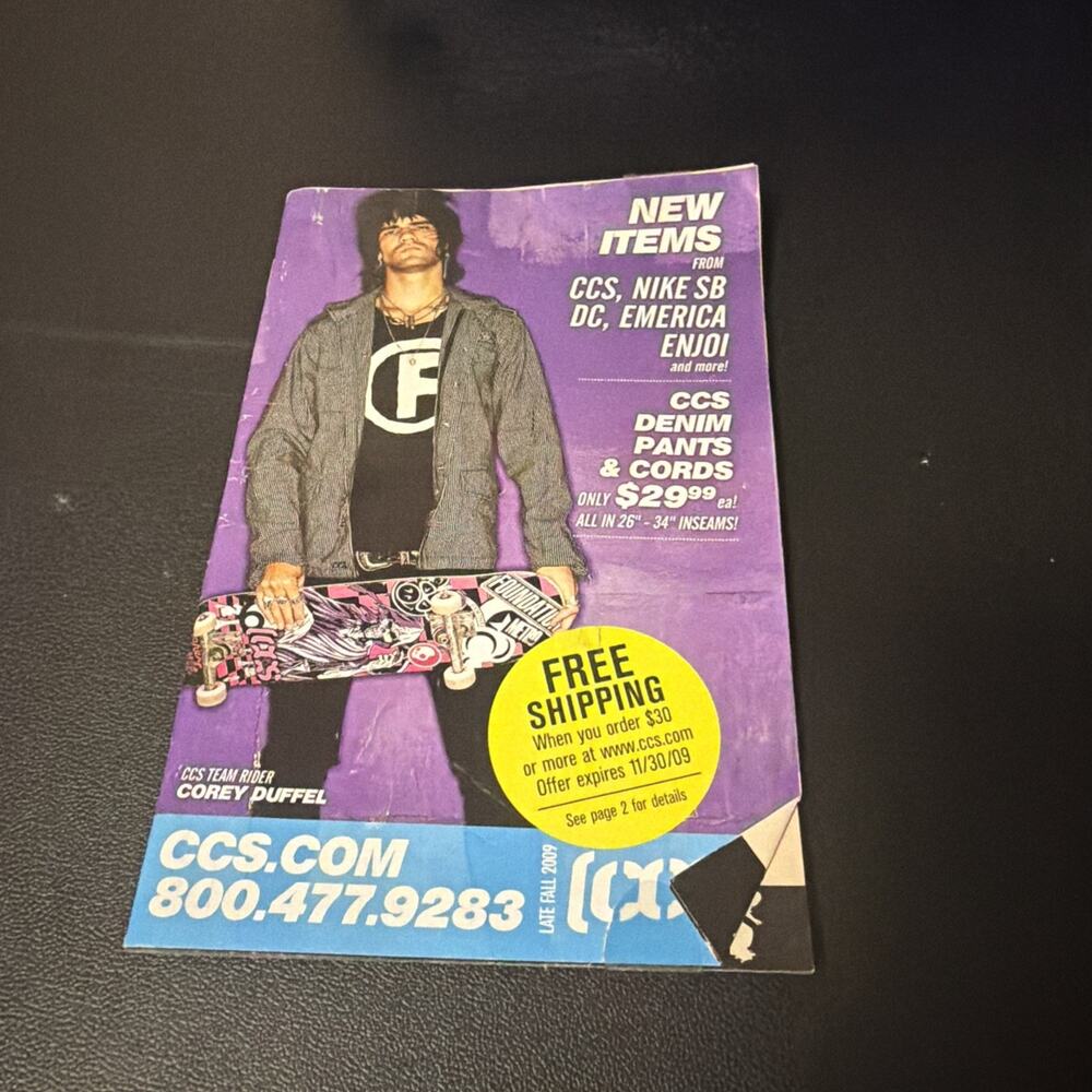 CCS Skateboarding Magazine Catalog California Cheap Skates vtg y2k 2006 holiday